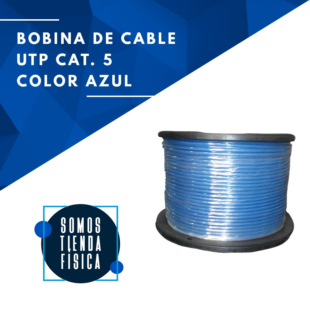 Bobina de Cable UTP Cat5e Elecon 305 mts 100% Cu