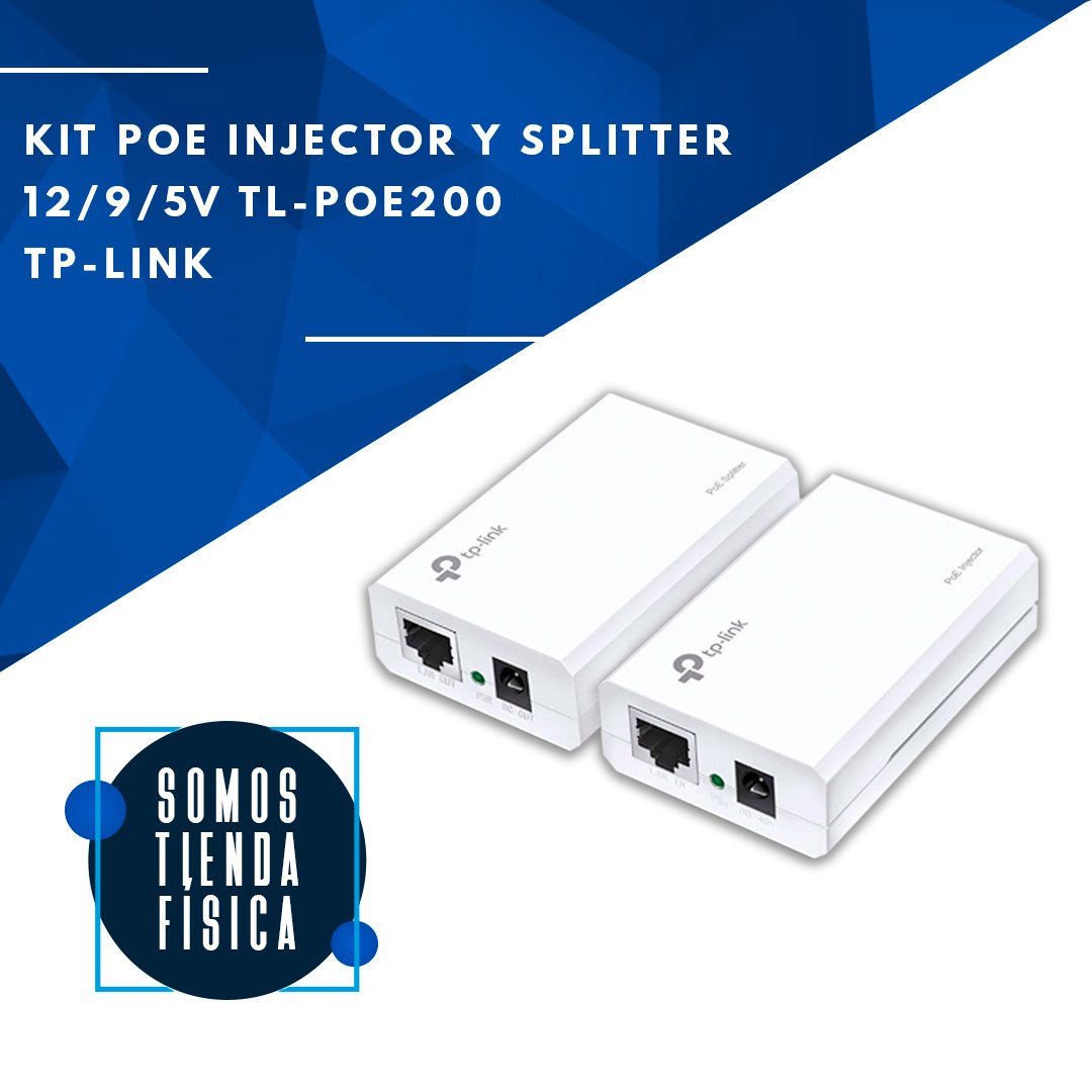 Kit PoE injector/Spliter 12/9/5V TP-Link
