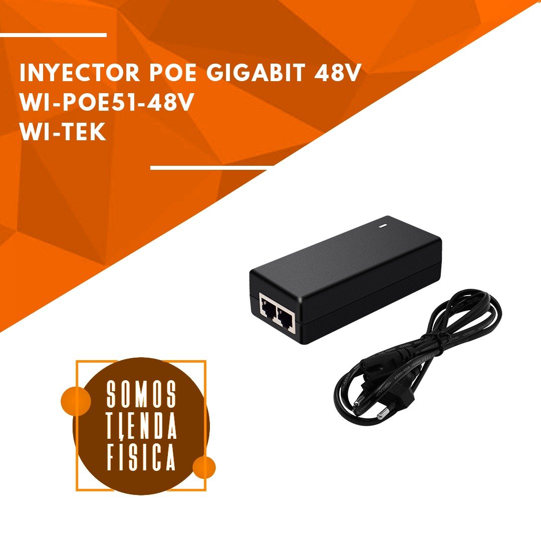 Inyector PoE 48V Gigabit | WI-POE51-48V