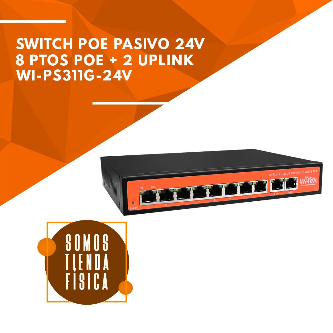Switch PoE Pasivo Gigabit 24V | WI-PS311G-24V