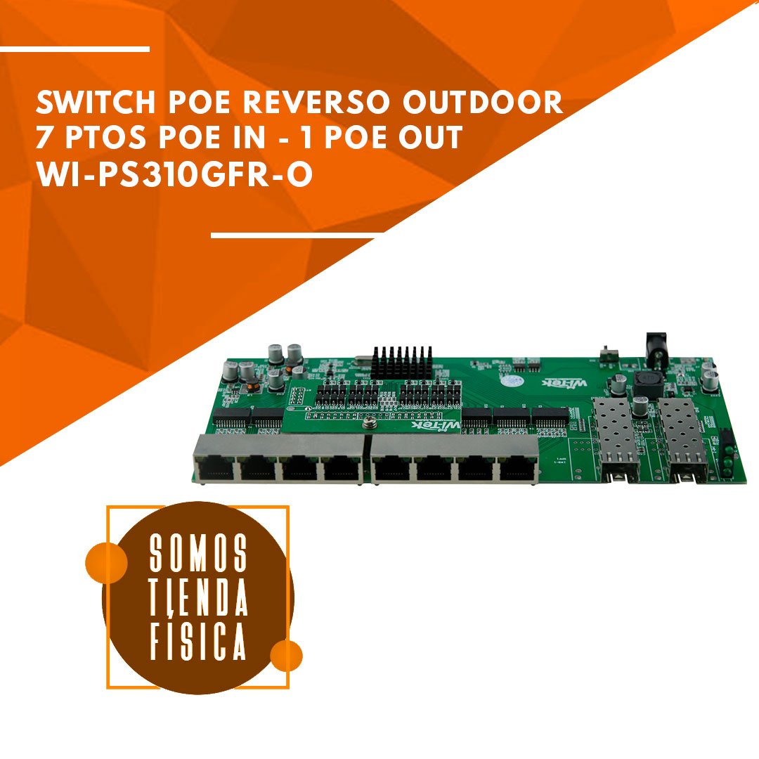 Switch PoE Reverso Outdoor c/Caja Intemperie | WI-PS310GFR-O