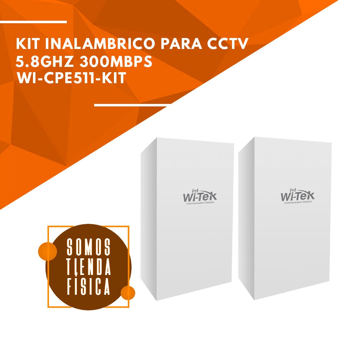 Kit Inalámbrico 5GHz para CCTV | WI-CPE511-KIT