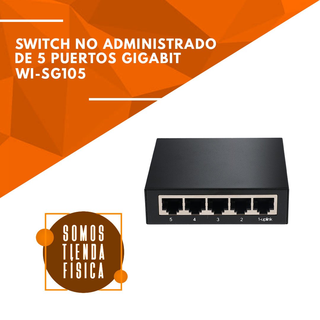 Switch 5 puertos Gigabit | WI-SG105