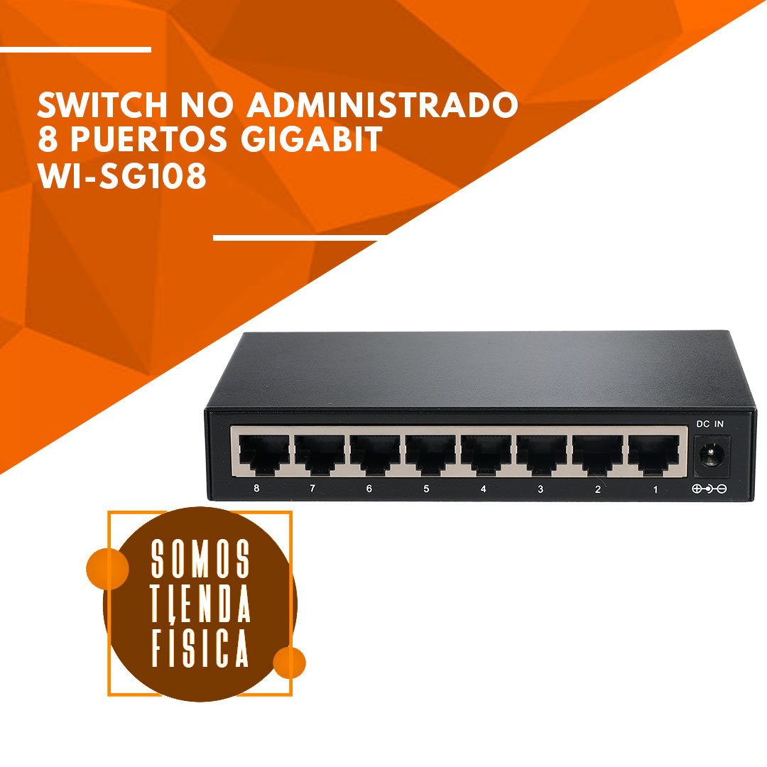 Switch 8 Puertos Gigabit | WI-SG108