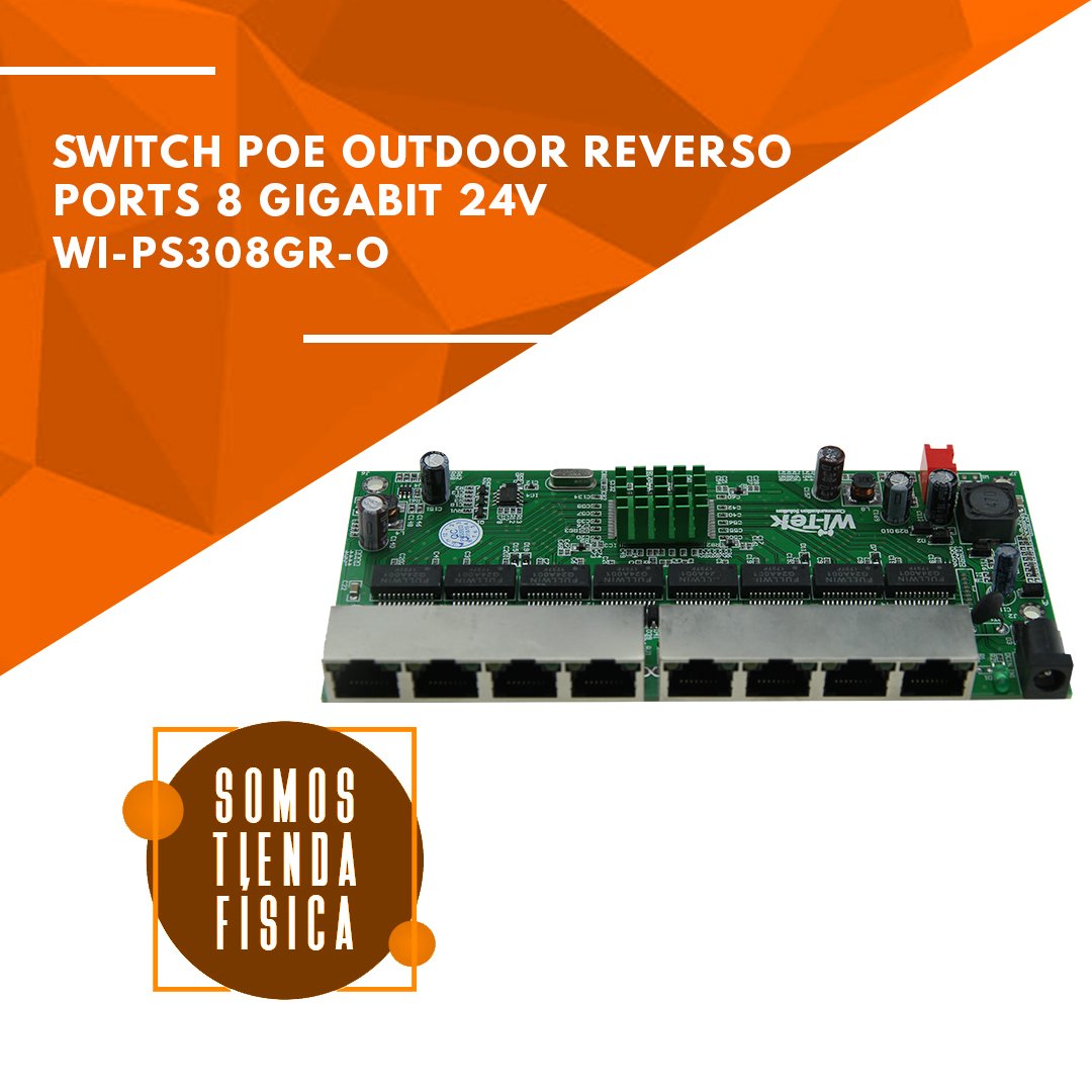 Switch PoE Reverso Outdoor c/Caja Intemperie | WI-PS308GR-O